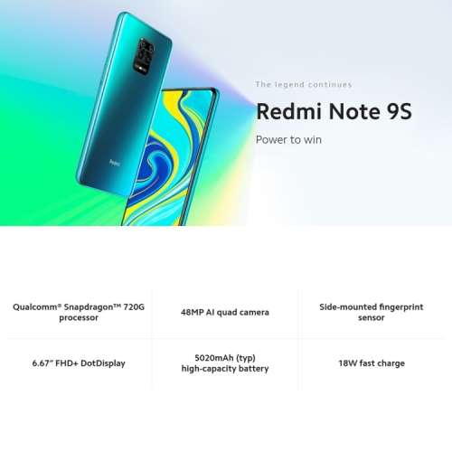 Original Xiaomi Redmi Note 9s
