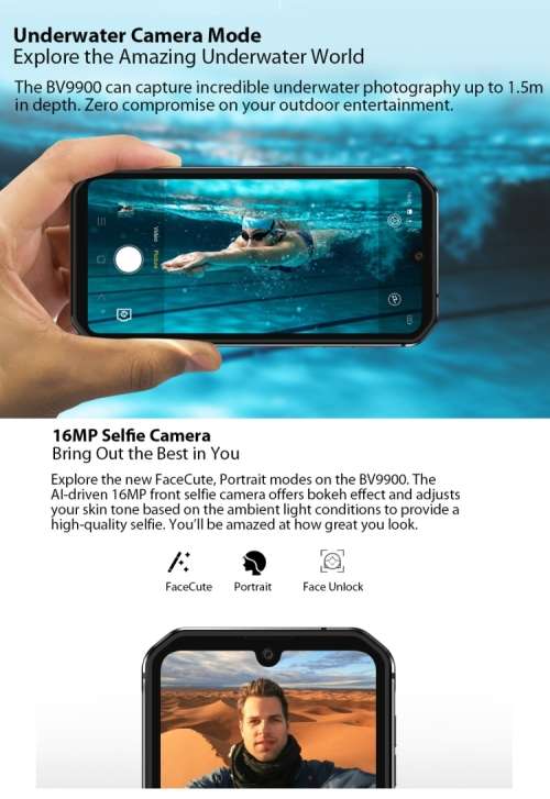 Blackview BV9900 Pro, 48MP Camera, 8GB+128GB, FLIR Thermal Imager