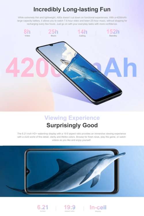 Blackview A80s 4Gb RAM 64Gb Internal storage