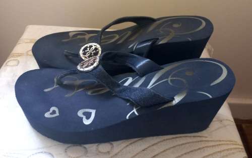 GUESS LADIES DENIM SANDLE
