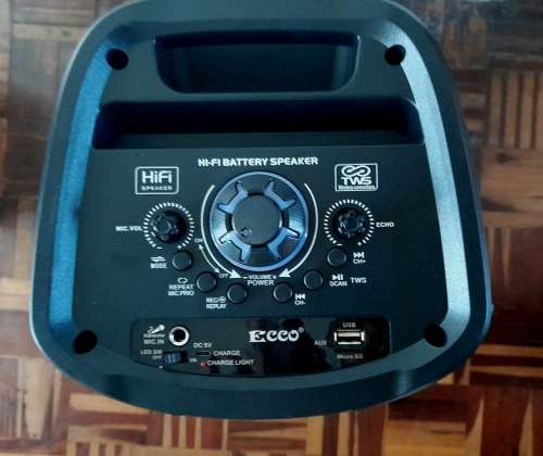 BIG 8x2` Ecco 3000W Bluetooth Speaker with microphone and Remote