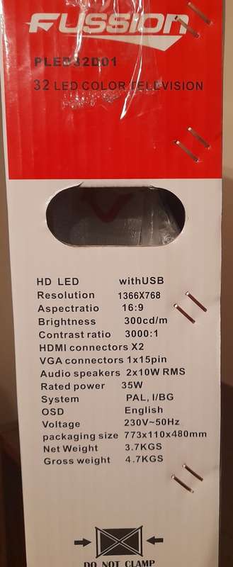 Fussion 32 inch HD LED TV  ( On Speacial )