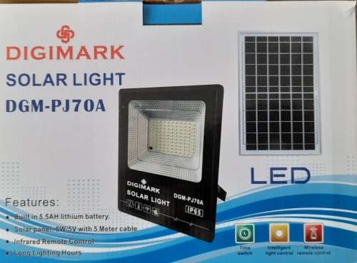 50W Solar Flood light with Solar panel and remote