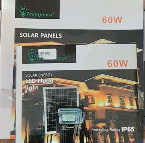 60W  Solar LED  Flood Light with remote