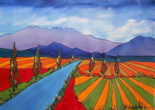 SA Artist Bridgette Allan Original  painting on canvas ** LARGE **