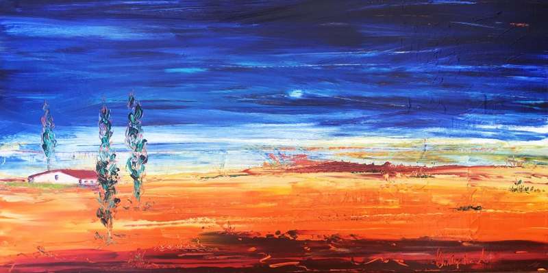 SA artist Bridgette Allan - acrylic on canvas