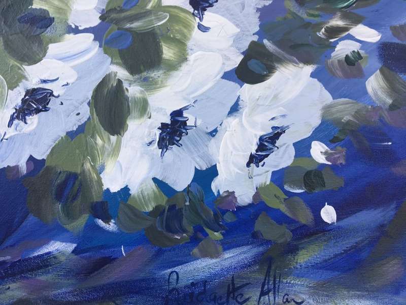 SA artist Bridgette Allan - LARGE ORIGINAL ARTWORK on DEEP EDGE CANVAS