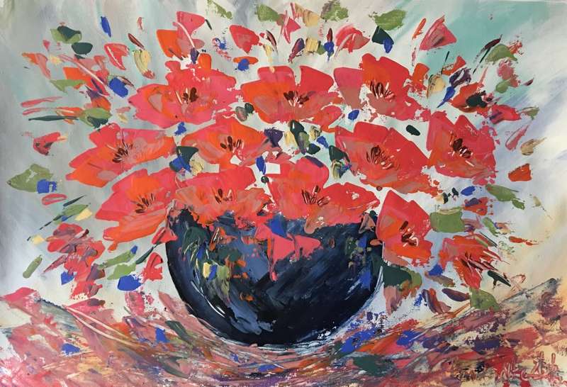 SA artist Bridgette Allan - original painting on canvas