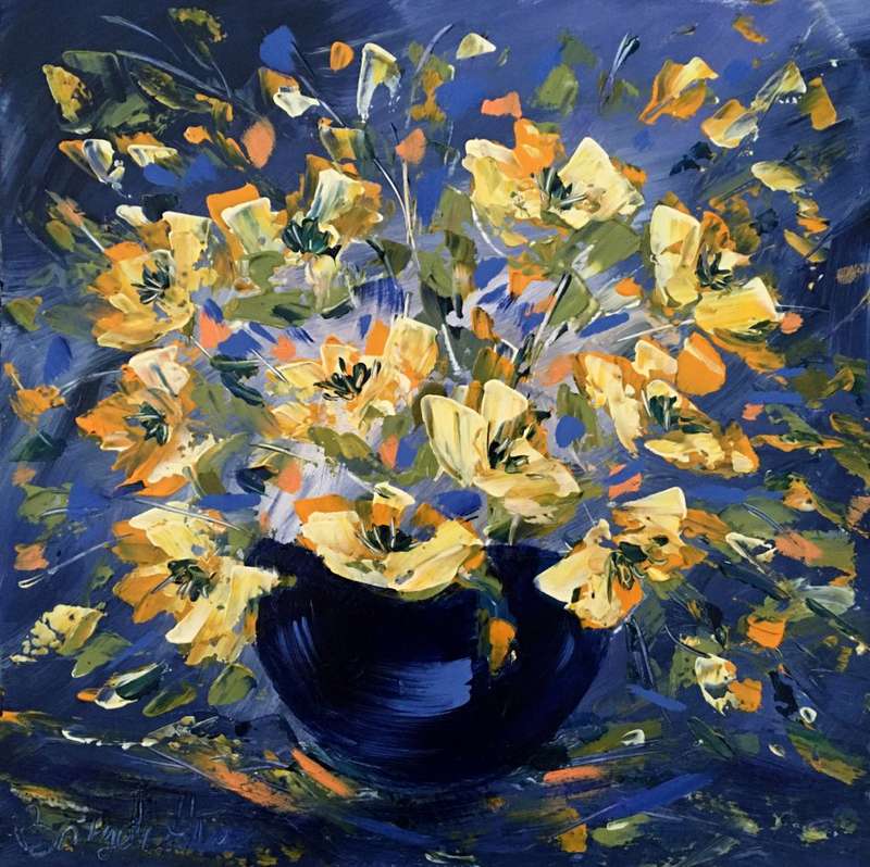 SA artist Bridgette Allan - original painting on stretched canvas