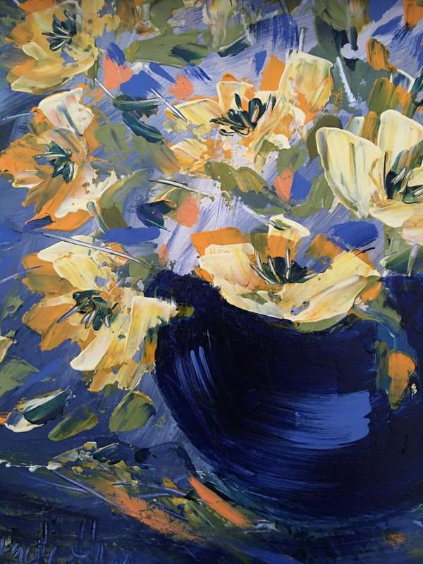 SA artist Bridgette Allan - original painting on stretched canvas
