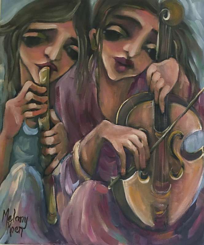 original painting on stretched canvas