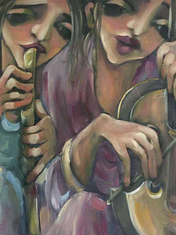 original painting on stretched canvas