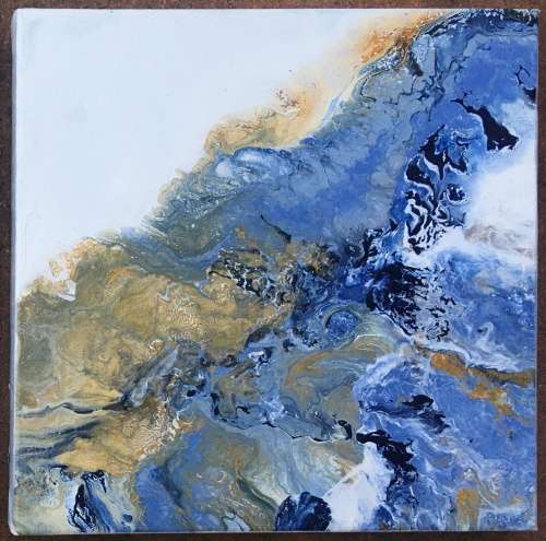 Original Art ABSTRACT Bridgette Allan SET OF TWO
