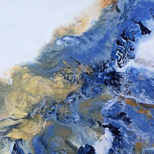 Original Art ABSTRACT Bridgette Allan SET OF TWO