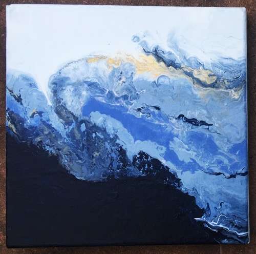 Original Art ABSTRACT Bridgette Allan SET OF TWO