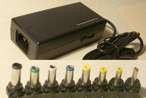 Universal LAPTOP Charger with 8 adapters - 96W : Selectable from 12 volt to 24 volt
