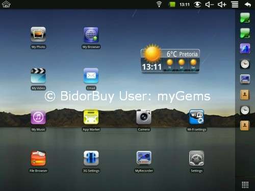 9.7 inch Android Tablet 4 GB: Froyo 2.2 - 800MHz + 2 USB chargers + 2 Stylus - LOCAL STOCK
