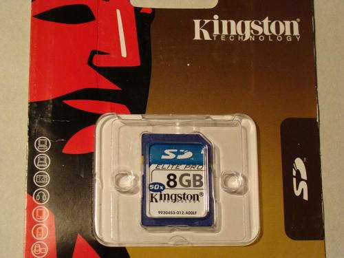 8GB SD Memory Card - Elite Pro - Kingston