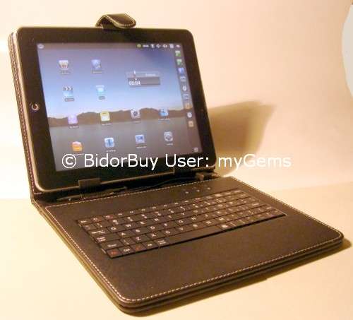 Foldable cover with USB keyboard and touch pen stylus: For 9.7 or 10 inch tablets - Type 2