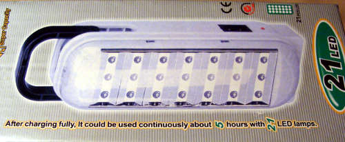 21 LED Emergency light with 5 hours shine time - Minimum 2