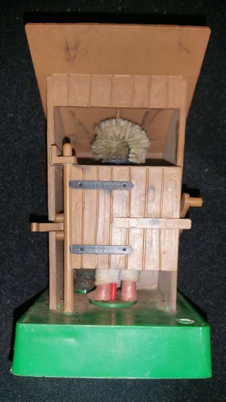 Vintage 1950's Peter Mecki in toilet house