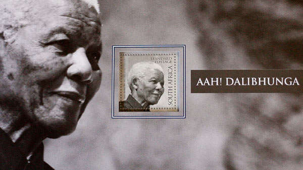 Combo - In memoriy of Nelson Mandela stamp with 2008 Birhday Coin free!!!