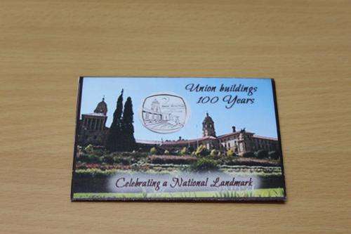 2013 R2 Centenary of The Union Building coin in envelope