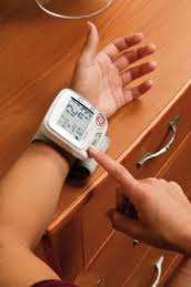 Digital wrist blood pressure monitor