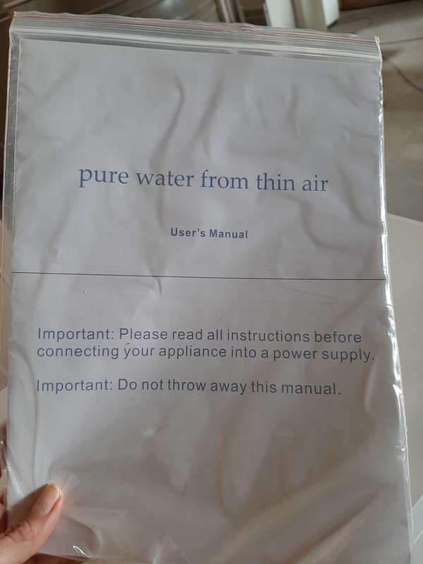 Atmospheric Water Generator Air to Water Dispenser 20L (BWT-A20)