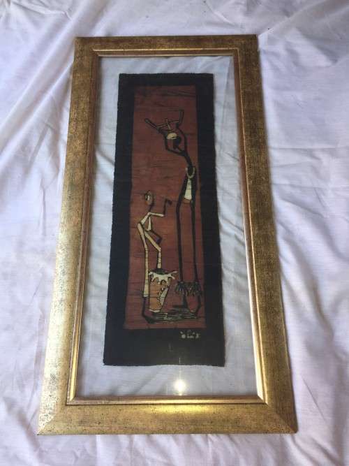 Set of Four Framed Masai Batiks