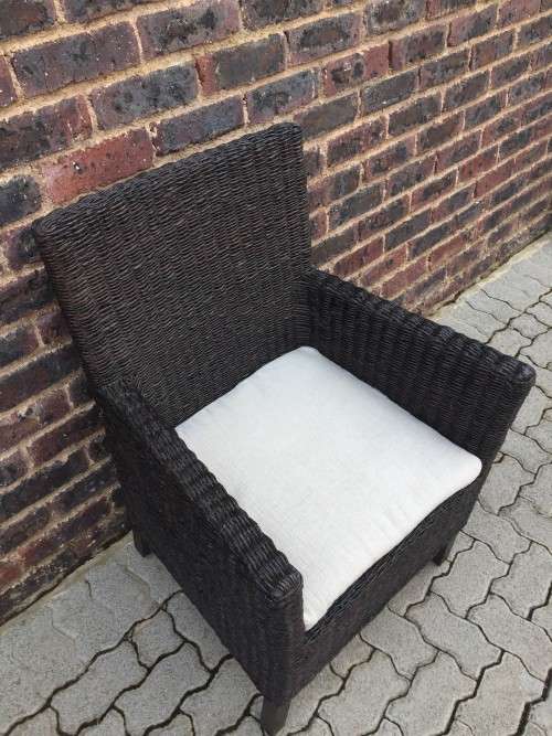 Organic wicker occasional chair