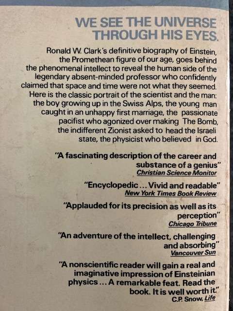Einstein, the Life and Times by Ronald W. Clark