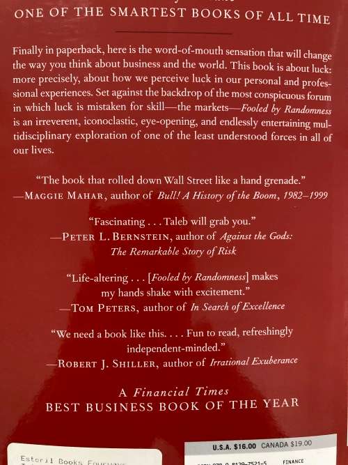 Fooled by Randomness, by Nassim Taleb