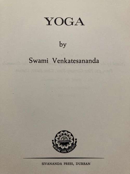 Yoga by Swami Venkatesananda