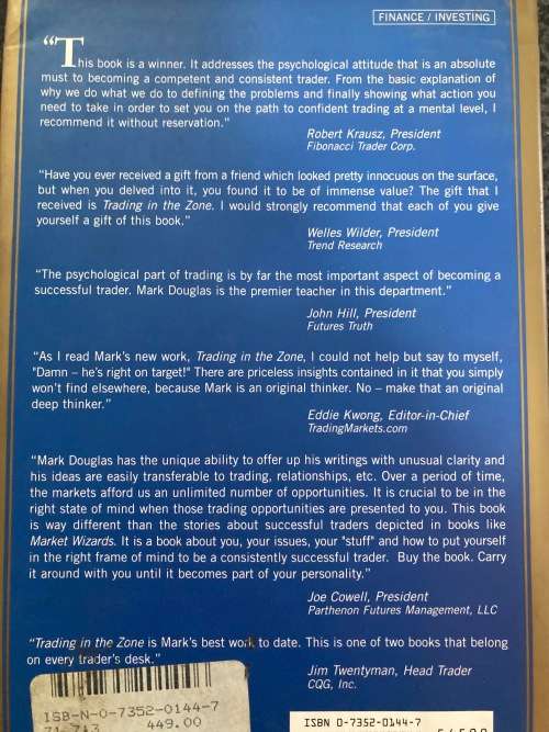 Trading in the Zone by Mark Douglas