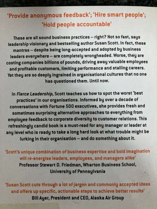 Fierce Leadership by Susan Scott