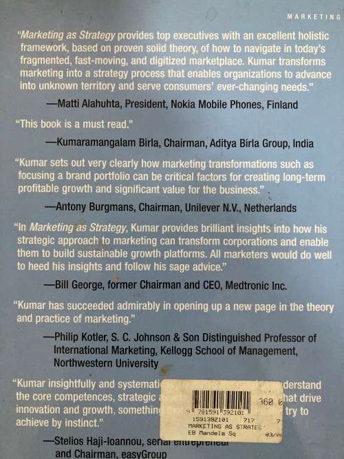Marketing as Strategy by Nirmalya Kumar