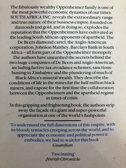 South Africa Inc. - The Oppenheimer Empire by David Pallister and others