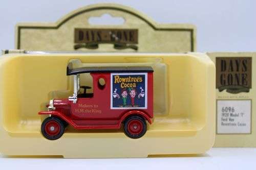 Lledo 1920 Ford model T-Stanley Gibbons Ltd Edition,Cambells Beefsteak soup,Rowntrees Cocoa,Italy