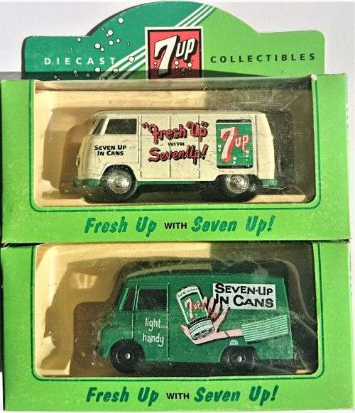 Lledo-7 UP Variety-1955 Volkswagen Transporter Van,1935 Ford Articulated Truck,etc.