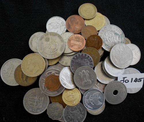 60 X MIXED WORLD COINS .  BID PER COIN TO TAKE THE LOT.