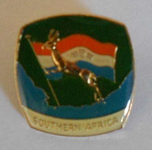 SOUTH AFRICA SPRINGBOK ENAMEL PIN BADGE
