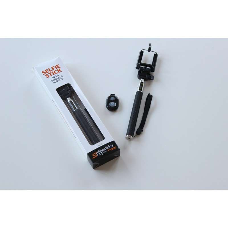 Selfie Stick with Blue Tooth Remote - Black
