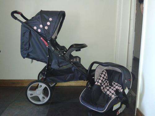 Chelino Car Seat and Pram in beautiful pink and grey
