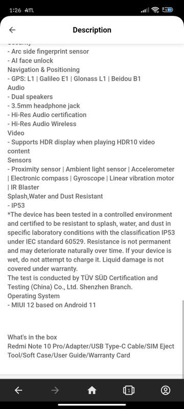 Xiaomi redmi note 10 pro