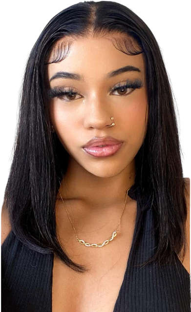 16 Inch Lace frontal human hair wig