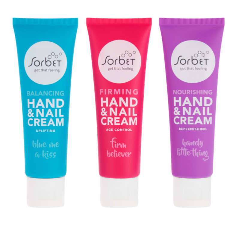 Sorbet Trio Hand & Nail cream gift set