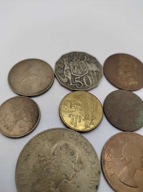Vintage mixed lot of coins x 10 - see pics