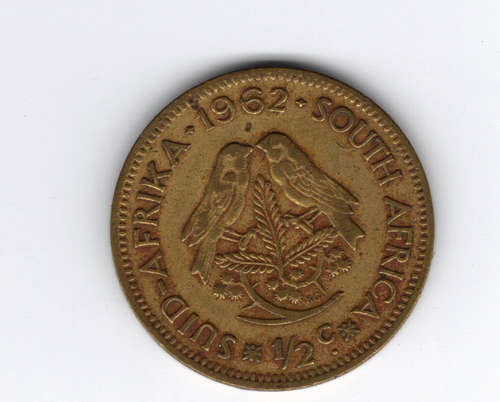 1962 1/2c Eendrag maak mag coin
