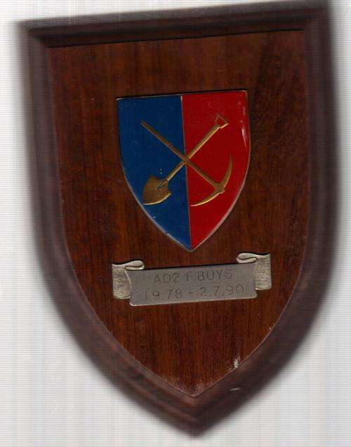 Military Plaque as per scan